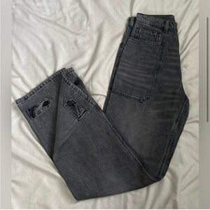 Sandrine Rose High-Rise Wide Cargo Jeans